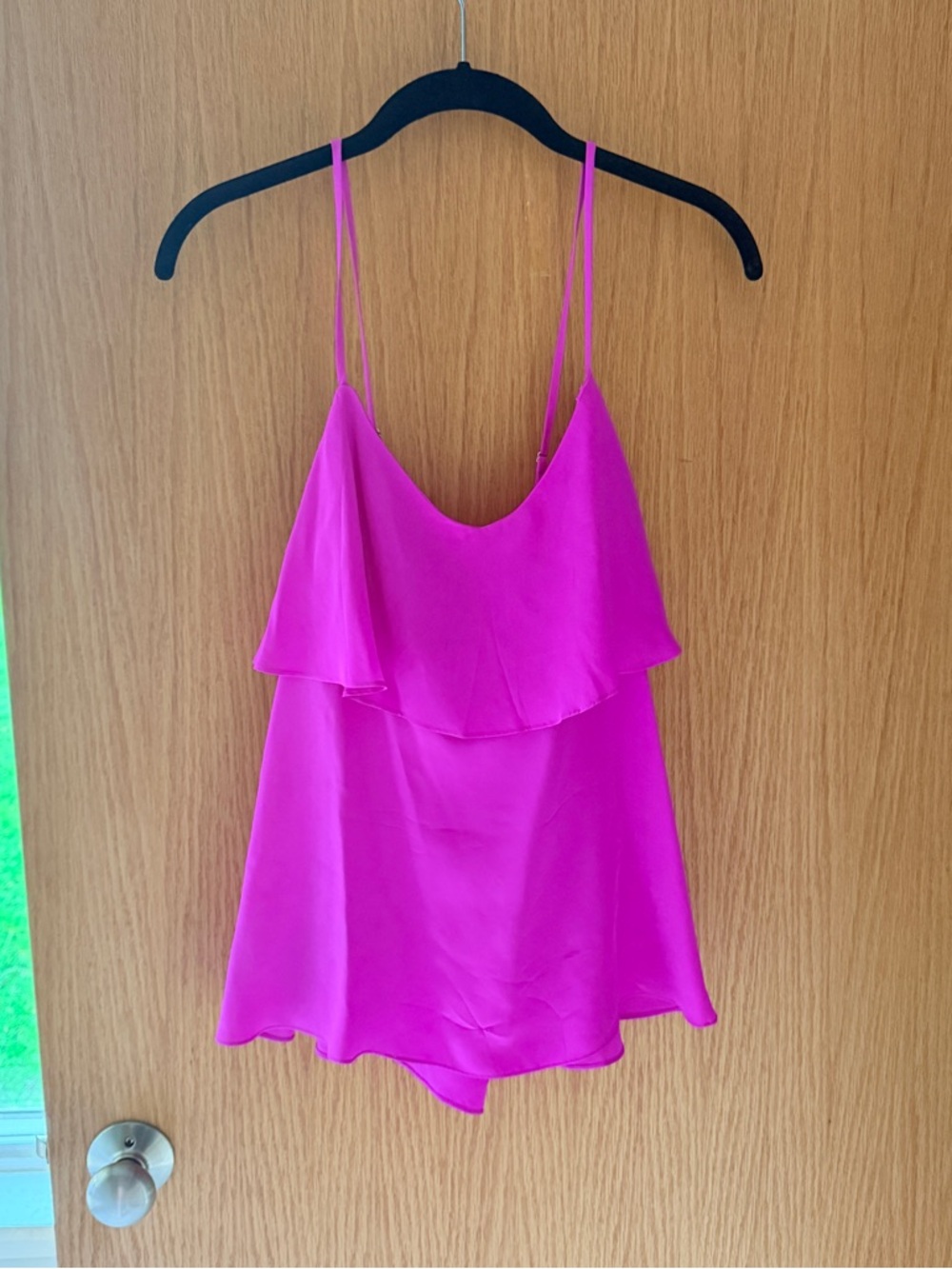 Lilly Pulitzer Hot Pink Ruffle Strap Cami